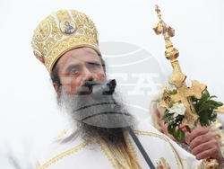 Божурище - патриарх Даниил - водосвет на "Свети вмчк. Георги Победоносец"