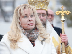 Божурище - патриарх Даниил - водосвет на "Свети вмчк. Георги Победоносец"