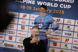 Банско - Световна купа по алпийски сноуборд - Дарио Кавицел - Габриел Меснер - пресконференция