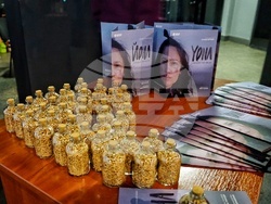 По време на прожекцията на документалния филм „Йона. „Гладно безумие“ и публичния разговор за масовия изкуствен глад от 1946-1947 г. в украинската Бесарабия. Снимки: сайтът на Музея на гладомора в Киев