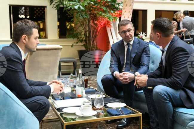 Няколко срещи е провел във Вашингтон премиерът на Северна Македония Християн Мицкоски 