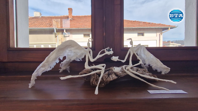 Изложба „Приказки за ангели“ на художничката Росица Миладинова е подредена в троянската галерия „Серякова къща“