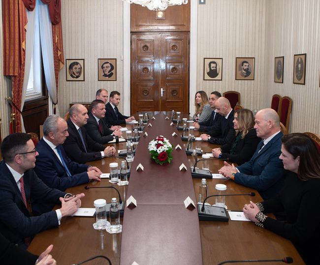 President Radev Discusses Digital Infrastructure Development, Renewable Energy Investments with United Group