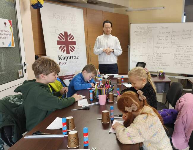 Caritas Opens Creative Workshops for Children of Ukrainian Refugees in Ruse