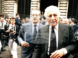 Джани Аниели, вдясно, президент на FIAT