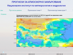 Националният институт по метеорология и хидрология работи по проект за прогноза за замърсяването на въздуха по програмата "Коперник" на ЕС. Снимка: НИМХ