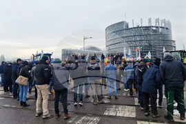 Франция - Страсбург - земеделци - протест
