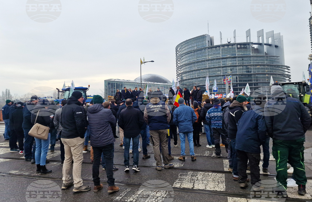 Франция - Страсбург - земеделци - протест
