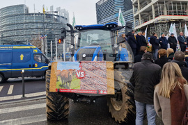 Франция - Страсбург - земеделци - протест