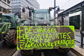 Франция - Страсбург - земеделци - протест