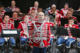 Подполковник Ради Радев - главен диригент на Българската армия и началник на Гвардейския представителен духов оркестър