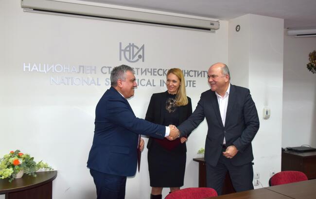 Фонд на фондовете и Националният статистически институт подписаха споразумение за сътрудничество и стратегическо партньорство