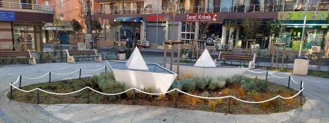 В бургаския квартал "Сарафово" монтираха нова арт инсталация с модели на лодки