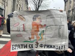 Сърбия - Белград  - обща стачка - протест
