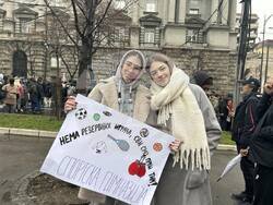 Сърбия - Белград  - обща стачка - протест