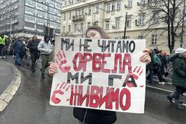 Сърбия - Белград  - обща стачка - протест