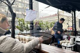 Сърбия - Белград  - обща стачка - протест