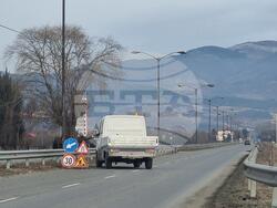 Кюстендил - подмяна на осветителни тела - проблемен участък от път