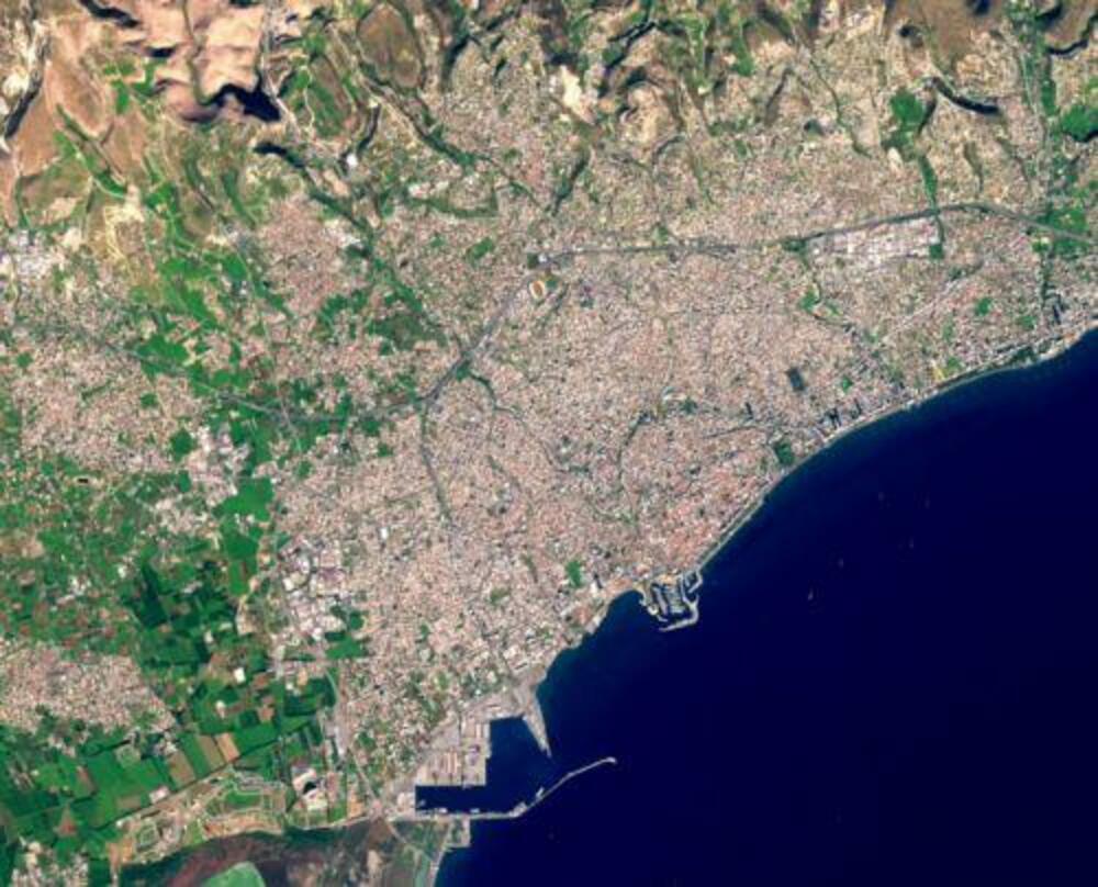 КНА: Лимасол се вижда на снимка, получена от сателитите Sentinel2