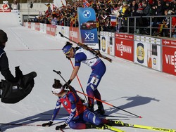 CORRECTION Italy Biathlon World Cup