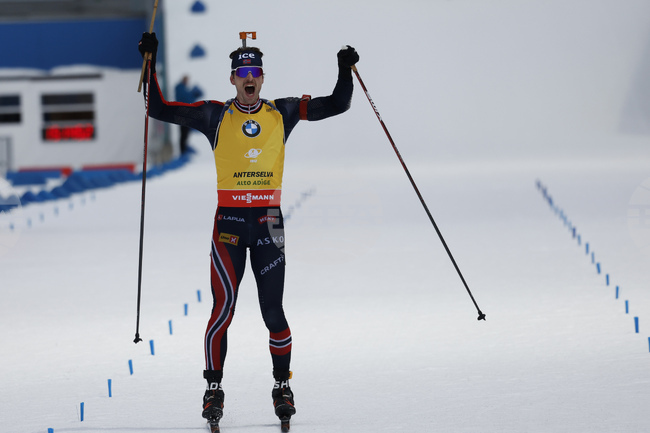 Норвежецът Стурла Холм Лагрейд триумфира в преследването от Световната купа по биатлон в Антхолц-Антерселва, Владимир Илиев не стартира