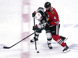 Wild Blackhawks Hockey