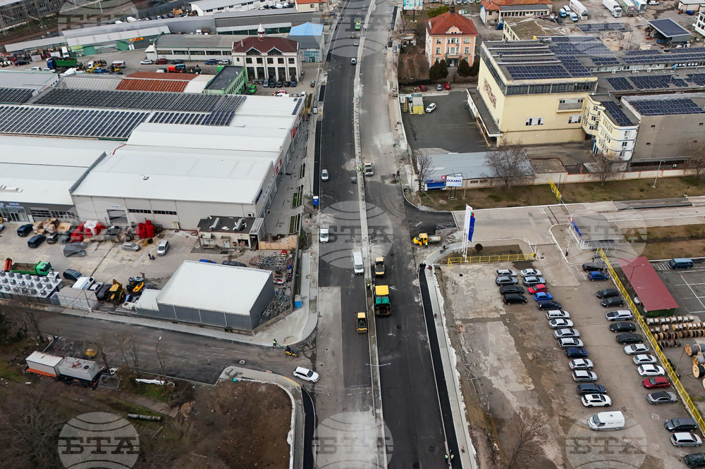 Бургас - улица - ремонт