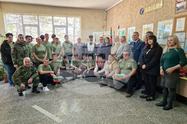 Разград - военен кът и освещаване на знамето на Българската армия