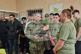 Разград - военен кът и освещаване на знамето на Българската армия