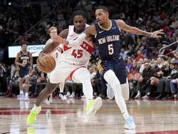 Pelicans Raptors Basketball
