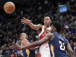 Pelicans Raptors Basketball