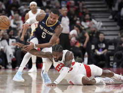 Pelicans Raptors Basketball