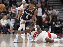 Pelicans Raptors Basketball