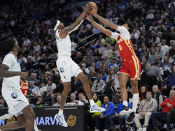 Hawks Timberwolves Basketball