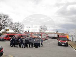 Снимка: МВР - Модулът за издирване и спасяване на ГД „Пожарна безопасност и защита на населението“ отпътува за Република Турция 