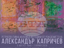 Плакатът на изложбата на Александър Капричев. Снимка: СБХ