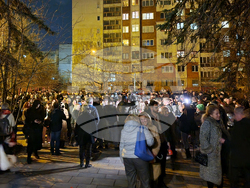 Протест - „Балкантон” - сграда