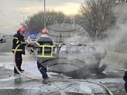 Куклен - пожар на автомобил
