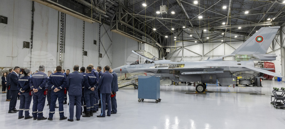 Bulgaria Receives Its First F-16 Block 70 Aircraft at Lockheed Martin's Production Facility in Greenville