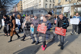 Граждани - протест - престъпления на пътя