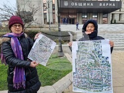 Варна - Морска градина - протест