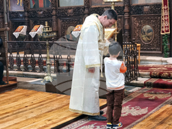 Ямбол - храм „Св. Георги Победоносец” - света литургия за празника Сретение Господне