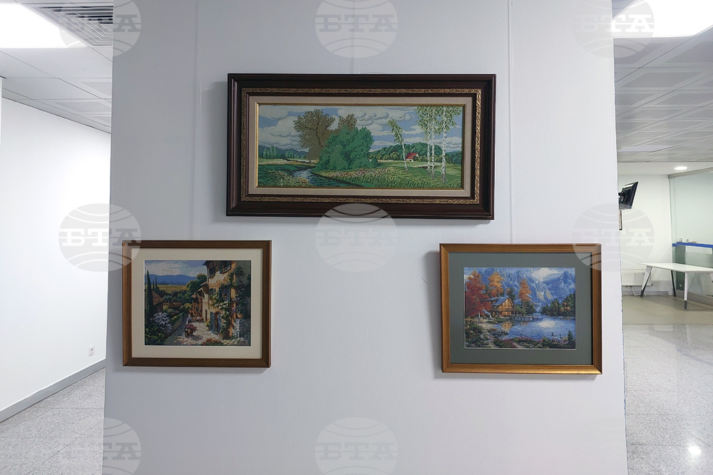 Национален пресклуб на БТА Анкара - гоблени - изложба
