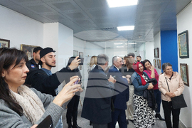 Национален пресклуб на БТА Анкара - гоблени - изложба 