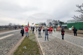 Плевен - протест - затваряне на път