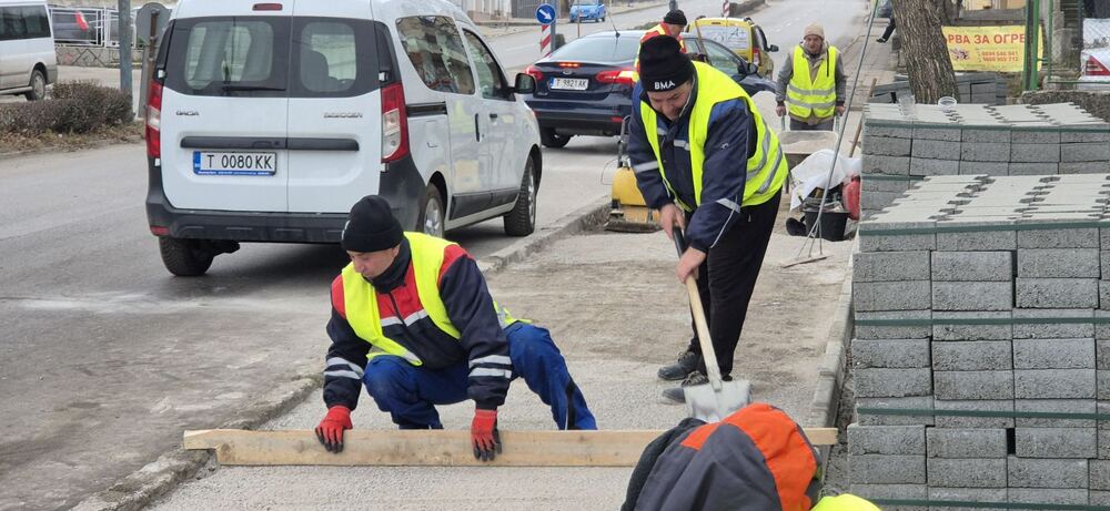 В Търговище ще бъдат обновени около 7000 кв. м тротоари през годината