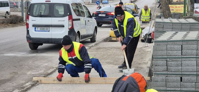 В Търговище ще бъдат обновени около 7000 кв. м тротоари през годината