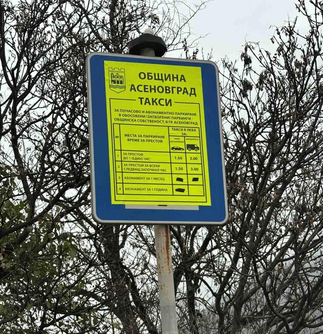 Актуализирани са таксите за паркиране в Асеновград