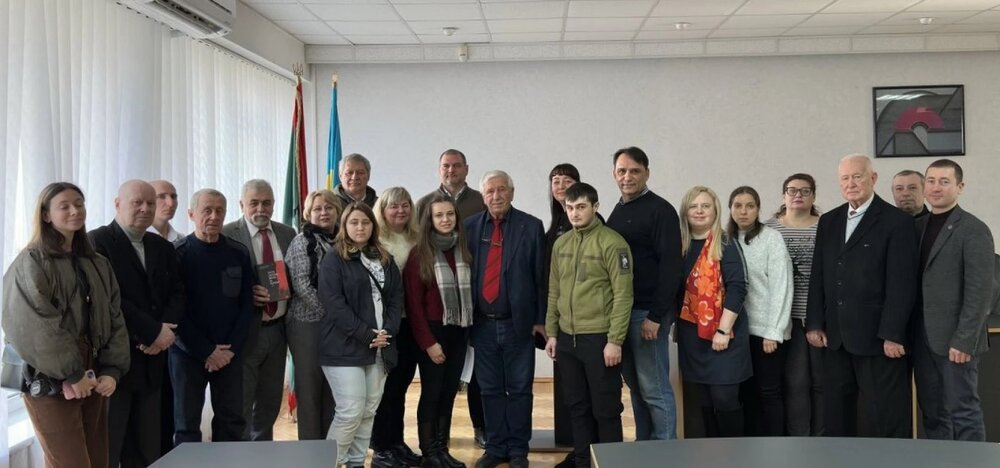 Сергей Осадчий, председател на обединение „Нашите хора“ в Украйна, организира среща с историка Михаил Станчев в Кировоградска област