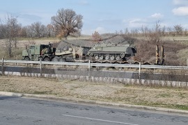 Автомагистрала "Марица" - военна техника - транспорт